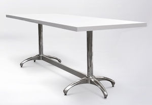 base de mesa de acero inoxidable