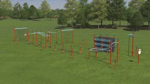 parque de fitness al aire libre para el sector profesional