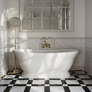 bañera ovalada