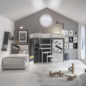 habitación para niños blanca