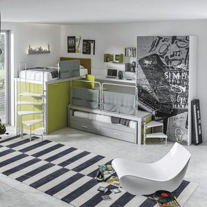 habitación para niños verde