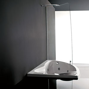 bañera-ducha de esquina