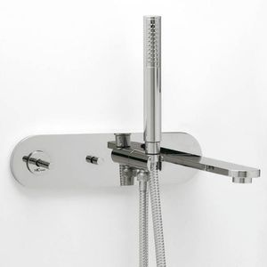 grifo monomando para ducha / de pared / de metal cromado / de baño