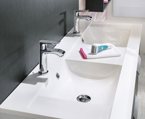 encimera de lavabo doble