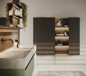 mueble de baño con iluminación integrada