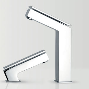 grifo monomando para lavabo / de metal cromado / de baño / con 1 orificio