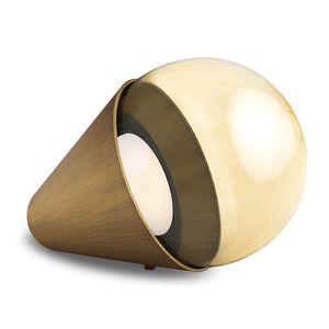 lámpara de mesa / moderna / de aluminio / de vidrio