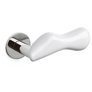 manilla de puerta / de latón / de porcelana / contemporánea