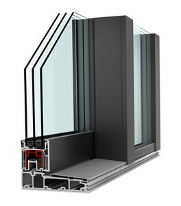 Puerta de entrada - HS 330 - Internorm - de aluminio / corredera