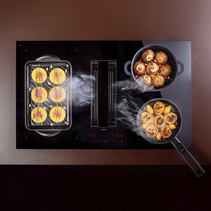 placa de cocina con dispositivo de aspiración