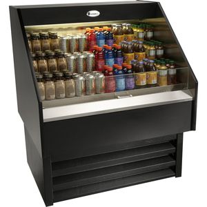 vitrina refrigerada de estantes