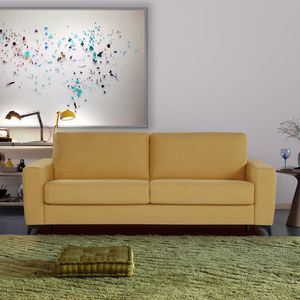 sofá cama / contemporáneo / de tejido / 2 plazas