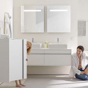 mueble de lavabo doble