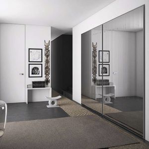 armario de esquina / modular / contemporáneo / de vidrio