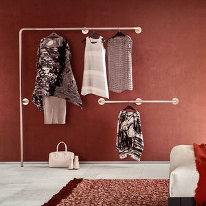 vestidor de pared / contemporáneo / de acero / a medida