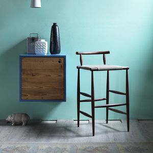 silla de bar contemporánea / de madera