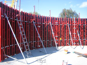encofrado circular / modular / marco / de acero
