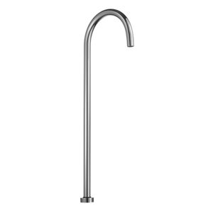 caño para lavabo de metal cromado