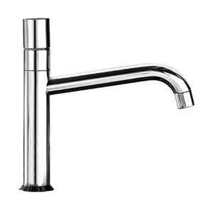 grifo monomando de metal cromado / mecánico / para cocina / con 1 orificio