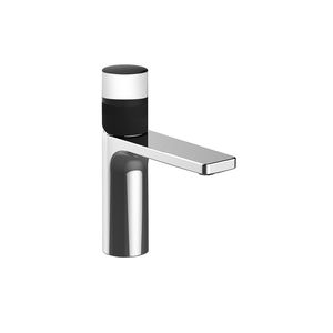 grifo monomando para lavabo / de metal cromado / de baño / con 1 orificio