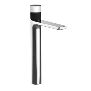 grifo monomando para lavabo / de metal cromado / de baño / con 1 orificio
