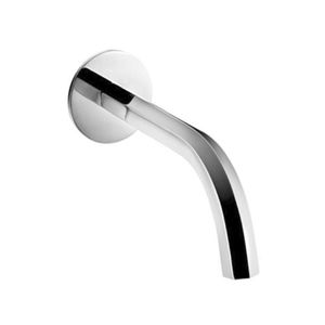 caño para lavabo de metal cromado