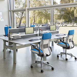 escritorio para open space / de madera / contemporáneo / para el sector servicios