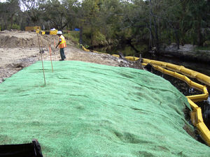 malla antierosión de fibra de coco