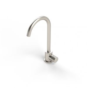 grifo monomando para lavabo / de acero / de baño / con 1 orificio