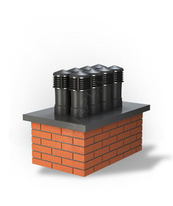 chimenea de tejado de obra