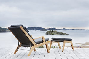 reposapiés contemporáneo / de teca / de jardín