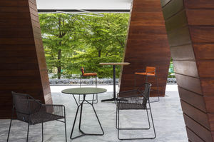 mesa contemporánea / de HPL / redonda / de jardín