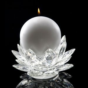 portavelas de cristal