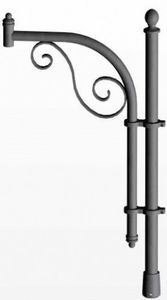 consola para poste de iluminación de acero galvanizado