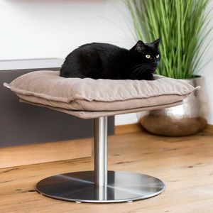 cama para gatos de cuero