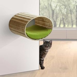 cama para gatos de cuero