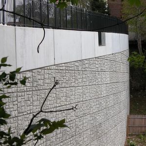 muro de contención de hormigón armado