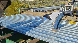 puente de tablero de acero galvanizado