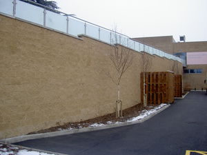 muro de contención de hormigón