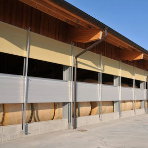 mampara paravientos de aluminio