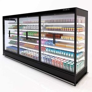 vitrina refrigerada de estantes