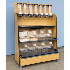 dispensador de alimentos secos de pie