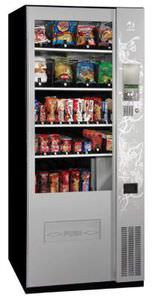 máquina expendedora de alimentos de pie