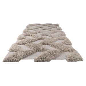 alfombra contemporánea / con motivos / de lana de Nueva Zelanda / de lino