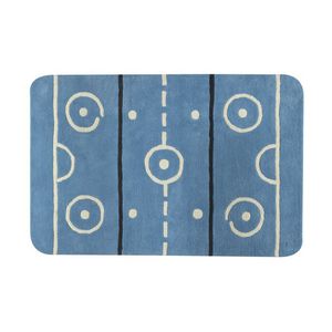 alfombra contemporánea / con motivos / de poliéster / de lana