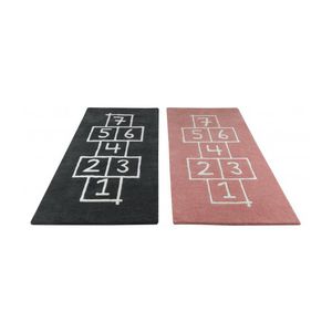 alfombra contemporánea / con motivos / de lana / de poliéster
