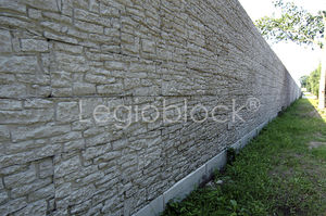 bloque de hormigón macizo