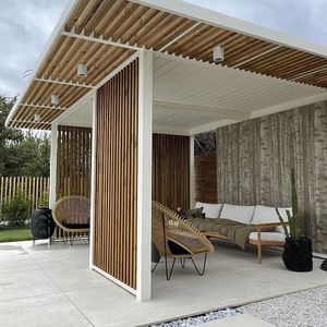 pérgola adosada