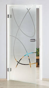 panel de vidrio decorado