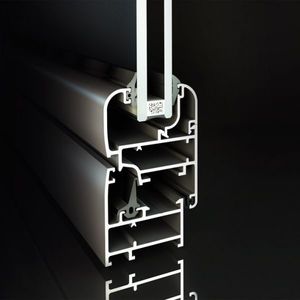 perfil para puerta de aluminio / de corte térmico